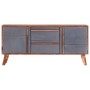Aparador de madera maciza gris 120x30x55 cm de vidaXL, Aparadores - Ref: Foro24-286371, Precio: 261,65 €, Descuento: %