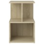 Mesitas de noche 2 uds contrachapada roble Sonoma 35x35x55 cm de vidaXL, Mesitas de noche - Ref: Foro24-806353, Precio: 51,58...