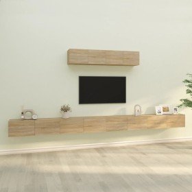 Set de muebles para TV 6 pzas madera contrachapada roble sonoma en Muebles TV | Comprar online en Foru.es