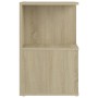 Mesitas de noche 2 uds contrachapada roble Sonoma 35x35x55 cm de vidaXL, Mesitas de noche - Ref: Foro24-806353, Precio: 51,58...