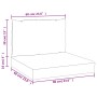 Cojines para palés 2 unidades tela Oxford turquesa de vidaXL, Cojines para sillas y sofás - Ref: Foro24-361772, Precio: 51,44...
