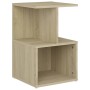 Mesita de noche madera contrachapada roble Sonoma 35x35x55 cm de vidaXL, Mesitas de noche - Ref: Foro24-806352, Precio: 32,27...