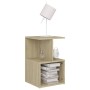 Mesita de noche madera contrachapada roble Sonoma 35x35x55 cm de vidaXL, Mesitas de noche - Ref: Foro24-806352, Precio: 32,27...