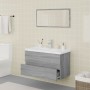 Set de muebles de baño madera contrachapada gris Sonoma de vidaXL, Muebles de baño - Ref: Foro24-3120349, Precio: 201,01 €, D...