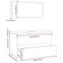 Set de muebles de baño madera contrachapada gris Sonoma de vidaXL, Muebles de baño - Ref: Foro24-3120349, Precio: 201,01 €, D...