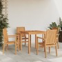 Sillas de jardín apilables 4 uds madera de teca 56,5x57,5x91 cm de vidaXL, Sillas de jardín - Ref: Foro24-3157901, Precio: 57...