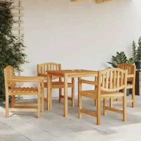 Sillas de jardín 4 uds madera maciza de teca 58x59x88 cm de vidaXL, Sillas de jardín - Ref: Foro24-3157904, Precio: 423,84 €,...