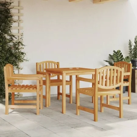 Sillas de jardín 4 uds madera maciza de teca 58x59x88 cm de vidaXL, Sillas de jardín - Ref: Foro24-3157904, Precio: 423,84 €,...