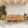 Sillas de jardín 8 uds madera maciza de teca 58x59x88 cm de vidaXL, Sillas de jardín - Ref: Foro24-3157906, Precio: 920,25 €,...