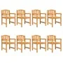 Sillas de jardín 8 uds madera maciza de teca 58x59x88 cm de vidaXL, Sillas de jardín - Ref: Foro24-3157906, Precio: 876,46 €,...