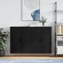 Armarios de pared 2 unidades negro 69,5x34x90 cm de vidaXL, Aparadores - Ref: Foro24-3195636, Precio: 138,28 €, Descuento: %