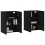 Armarios de pared 2 unidades negro 69,5x34x90 cm by vidaXL, Sideboards - Ref: Foro24-3195636, Price: 144,07 €, Discount: %