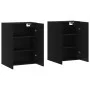 Armarios de pared 2 unidades negro 69,5x34x90 cm by vidaXL, Sideboards - Ref: Foro24-3195636, Price: 144,07 €, Discount: %