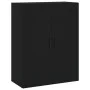 Armarios de pared 2 unidades negro 69,5x34x90 cm by vidaXL, Sideboards - Ref: Foro24-3195636, Price: 144,07 €, Discount: %