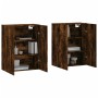 Armarios de pared 2 unidades roble ahumado 69,5x34x90 cm de vidaXL, Aparadores - Ref: Foro24-3195640, Precio: 124,59 €, Descu...