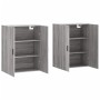 Armarios de pared 2 unidades gris Sonoma 69,5x34x90 cm de vidaXL, Aparadores - Ref: Foro24-3195641, Precio: 128,20 €, Descuen...