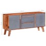 Aparador de madera maciza gris 120x30x55 cm de vidaXL, Aparadores - Ref: Foro24-286371, Precio: 261,65 €, Descuento: %