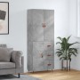 Aparador alto madera contrachapada gris hormigón 69,5x34x180 cm de vidaXL, Aparadores - Ref: Foro24-3195879, Precio: 167,97 €...