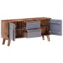 Aparador de madera maciza gris 120x30x55 cm de vidaXL, Aparadores - Ref: Foro24-286371, Precio: 261,65 €, Descuento: %