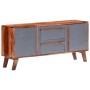 Aparador de madera maciza gris 120x30x55 cm de vidaXL, Aparadores - Ref: Foro24-286371, Precio: 261,65 €, Descuento: %