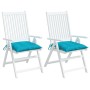 Cojines de silla 2 uds tela Oxford turquesa 50x50x7 cm de vidaXL, Cojines para sillas y sofás - Ref: Foro24-361561, Precio: 2...