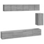 Set de muebles para TV 6 pzas madera contrachapada gris Sonoma en Muebles TV | Comprar online en Foru.es