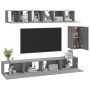 Set de muebles para TV 6 pzas madera contrachapada gris Sonoma en Muebles TV | Comprar online en Foru.es