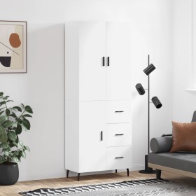 Aparador alto madera contrachapada blanco 69,5x34x180 cm de vidaXL, Aparadores - Ref: Foro24-3195915, Precio: 168,42 €, Descu...