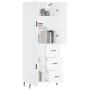Aparador alto madera contrachapada blanco 69,5x34x180 cm de vidaXL, Aparadores - Ref: Foro24-3195915, Precio: 168,42 €, Descu...