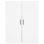 Aparador alto madera contrachapada blanco 69,5x34x180 cm de vidaXL, Aparadores - Ref: Foro24-3195915, Precio: 168,42 €, Descu...