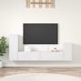 Set de muebles para TV 4 piezas madera contrachapada blanco en Muebles TV | Comprar online en Foru.es