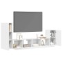 Set de muebles para TV 4 piezas madera contrachapada blanco en Muebles TV | Comprar online en Foru.es