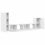 Set de muebles para TV 4 piezas madera contrachapada blanco en Muebles TV | Comprar online en Foru.es