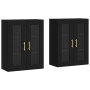 Armarios de pared 2 uds madera de ingeniería negro de vidaXL, Aparadores - Ref: Foro24-3197930, Precio: 159,49 €, Descuento: %