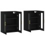 Armarios de pared 2 uds madera de ingeniería negro de vidaXL, Aparadores - Ref: Foro24-3197930, Precio: 159,49 €, Descuento: %