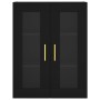 Armarios de pared 2 uds madera de ingeniería negro de vidaXL, Aparadores - Ref: Foro24-3197930, Precio: 159,49 €, Descuento: %