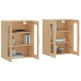 Armarios de pared 2 uds madera de ingeniería roble Sonoma de vidaXL, Aparadores - Ref: Foro24-3197932, Precio: 158,46 €, Desc...