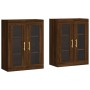 Armarios de pared 2 uds madera de ingeniería marrón roble de vidaXL, Aparadores - Ref: Foro24-3197936, Precio: 170,14 €, Desc...