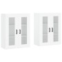 Armarios de pared 2 uds madera de ingeniería blanco de vidaXL, Aparadores - Ref: Foro24-3197937, Precio: 179,53 €, Descuento: %