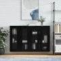 Wandschränke, 2 Stück, schwarzes Holzwerkstoff von vidaXL, Sideboards - Ref: Foro24-3197938, Preis: 177,42 €, Rabatt: %
