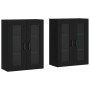 Armarios de pared 2 uds madera de ingeniería negro de vidaXL, Aparadores - Ref: Foro24-3197938, Precio: 179,65 €, Descuento: %