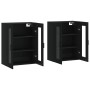 Armarios de pared 2 uds madera de ingeniería negro de vidaXL, Aparadores - Ref: Foro24-3197938, Precio: 179,65 €, Descuento: %