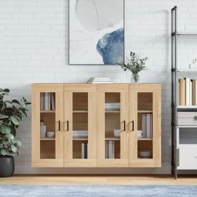 Armarios de pared 2 uds madera de ingeniería roble Sonoma von vidaXL, Sideboards - Ref: Foro24-3197940, Preis: 166,17 €, Raba...