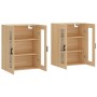Armarios de pared 2 uds madera de ingeniería roble Sonoma de vidaXL, Aparadores - Ref: Foro24-3197940, Precio: 168,52 €, Desc...