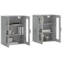 Armarios de pared 2 uds madera de ingeniería gris hormigón de vidaXL, Aparadores - Ref: Foro24-3197941, Precio: 171,86 €, Des...