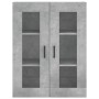Armarios de pared 2 uds madera de ingeniería gris hormigón de vidaXL, Aparadores - Ref: Foro24-3197941, Precio: 171,86 €, Des...