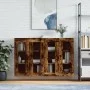 Armarios de pared 2 uds madera de ingeniería roble ahumado by vidaXL, Sideboards - Ref: Foro24-3197942, Price: 167,80 €, Disc...