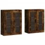 Armarios de pared 2 uds madera de ingeniería roble ahumado by vidaXL, Sideboards - Ref: Foro24-3197942, Price: 167,80 €, Disc...