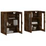Armarios de pared 2 uds madera de ingeniería roble ahumado by vidaXL, Sideboards - Ref: Foro24-3197942, Price: 167,80 €, Disc...