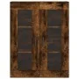 Armarios de pared 2 uds madera de ingeniería roble ahumado by vidaXL, Sideboards - Ref: Foro24-3197942, Price: 167,80 €, Disc...